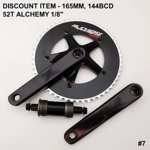 DISCOUNT - MOJO ALCHEMY 52t Fixed gear Track Crankset & BB - 144BCD Black 165mm - Picture 1 of 1