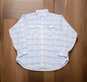 Vtg Levi Strauss & Co 1980 USA Olympics Long Sleeve Button Plaid Shirt Men's XL - Picture 1 of 12