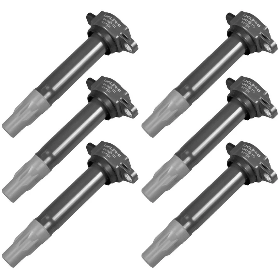Juego de 6 bobinas de encendido Delphi SET-DELGN10310 para VW Dodge Nitro Charger Sebring Foto 1 de 4