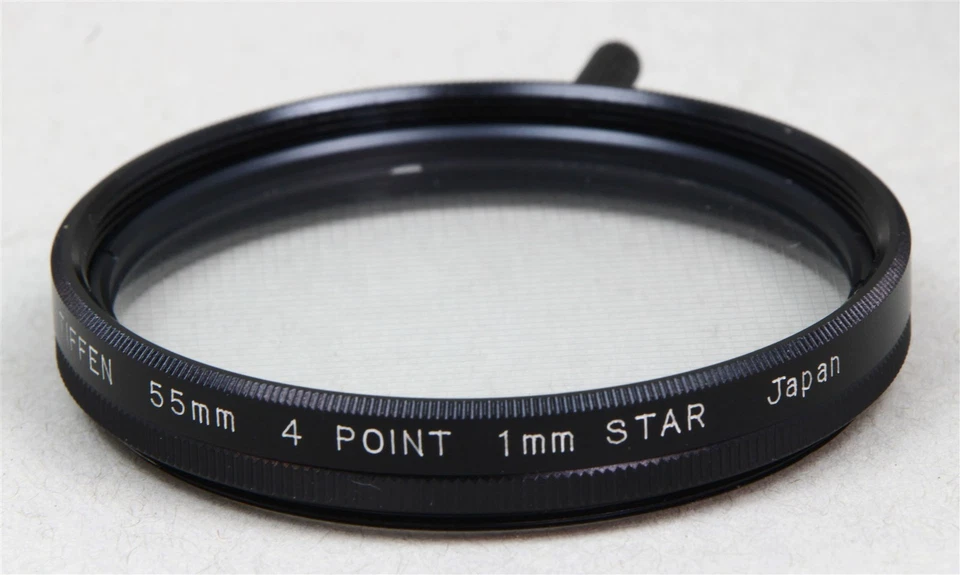 55mm Screw-In Filter TIFFEN 4 Point 1mm Star Effect Cross Screen Made in JAPAN - Image 1 of 1