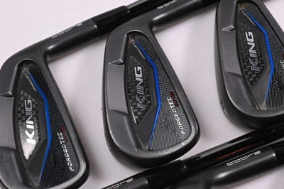 Cobra King Forged Tec Black Irons / 5-PW / Stiff Flex KBS $-Taper 110 Shafts - Image 1 of 4