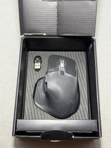 Logitech MX Master 3S Wireless Mouse - Black - Logi Bolt & Bluetooth Connection - Picture 1 of 2