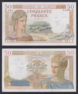 Banconota Francia 50 francs Cérès 1935 P.-81 BB/VF - Picture 1 of 1