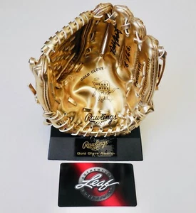 BOBBY SHANTZ AUTOGRAPHED MINI GOLD GLOVE AWARD TROPHY (YANKEES) - LEAF COA! - Picture 1 of 5