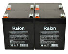 Raion Power 12V 5Ah T2 F2 Battery For TPE TPE1250H - 4 Pack