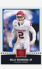 Billy Bowman Jr  NMT Custom Art Football Card! Oklahoma Sooners!