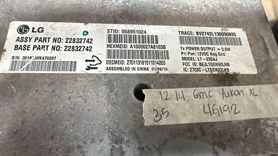 22832742 Módulo de control Chevy Tahoe o GMC Yukon XL 2012-2014 Foto 1 de 2