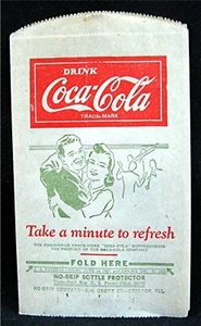 Coca Cola Take A Minute To Refresh Couple Dancing No Drip Bottle Protector - Picture 1 of 1