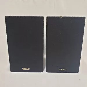 TEAC LS-4200 Black Bookshelf Satellite 50 Watt Speaker Pair Tested Work Video - Picture 1 of 15