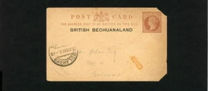 BRITISH BECHUANALAND BULAWAYO 1904 Postkarte Ganzsachen Queen Victoria - Bild 1 von 2