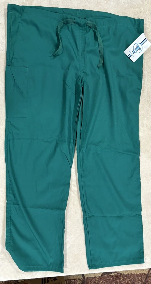Pantalones Médicos Mujer Talla Grande con Bolsillos Cazador Verde Blanco Cisne Enfermera Médica Foto 1 de 4