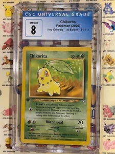 Chikorita 1st Edition - Neo Genesis 54/111 - CGC 9 - Graded Mint - Pokemon 2000 - Picture 1 of 2