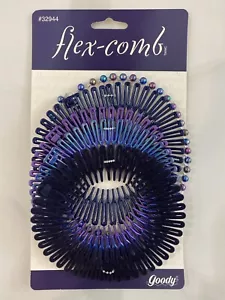 Accesorios para el cabello Goody Flex-Comb 5 1998 azul 32944 o marrón 32942 años 90 - Imagen 1 de 8