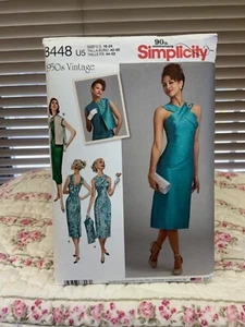 CHALECOS DE VESTIR RETRO PATRÓN SIMPLICIDAD 8448 AÑOS 50 MISS TALLAS 16 18 20 22 24 UC - Imagen 1 de 2