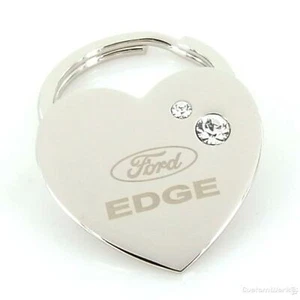 Ford Edge Heart Shape Keychain (Chrome) - Imagen 1 de 3