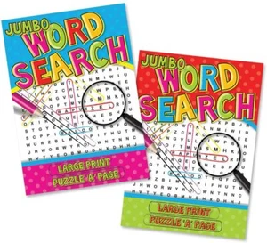 Word Search Book Jumbo Large Print Puzzle Travel Children Kids Activity Fun Game - Picture 1 of 6