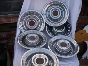 VINTAGE Cadillac Hubcap Sombrero 1956 - COUNT OF SIX - Picture 1 of 9