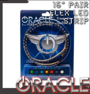 Oracle Lighting Pair 15in LED Strips Retail Pack - Red-3805-003 - Image 1 of 2