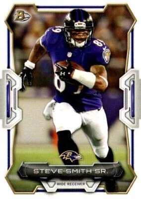 2015 Bowman Steve Smith Sr. Baltimore Ravens #8 - Image 1 of 2