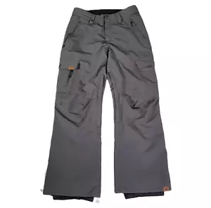 Quiksilver DryFlight Cargo Snowboard Pantaloni da Sci Uomo Small 31" x 31,5" Grigio Foderato - Foto 1 di 15