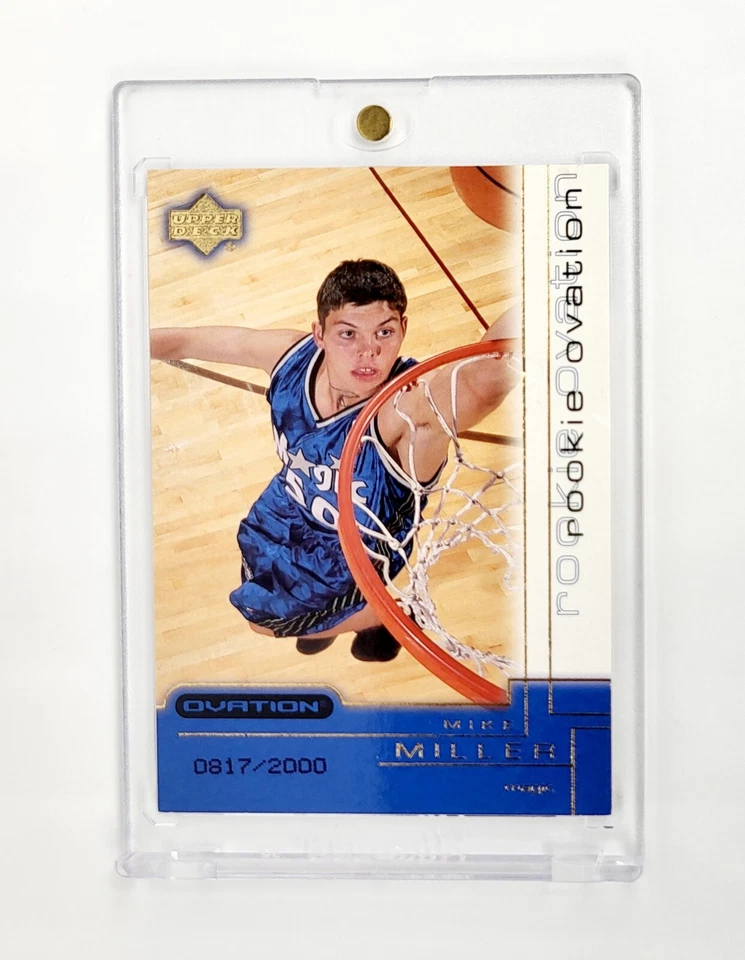 MINT #/ED RC 2000-01 UPPER DECK OVATION MIKE MILLER ROOKIE ORLANDO MAGIC FLORIDA - Image 1 of 2