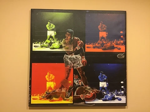 30x30 Muhammad Ali Framed Wrapped Around wood CANVAS POSTER boxing FINISHED Cover
