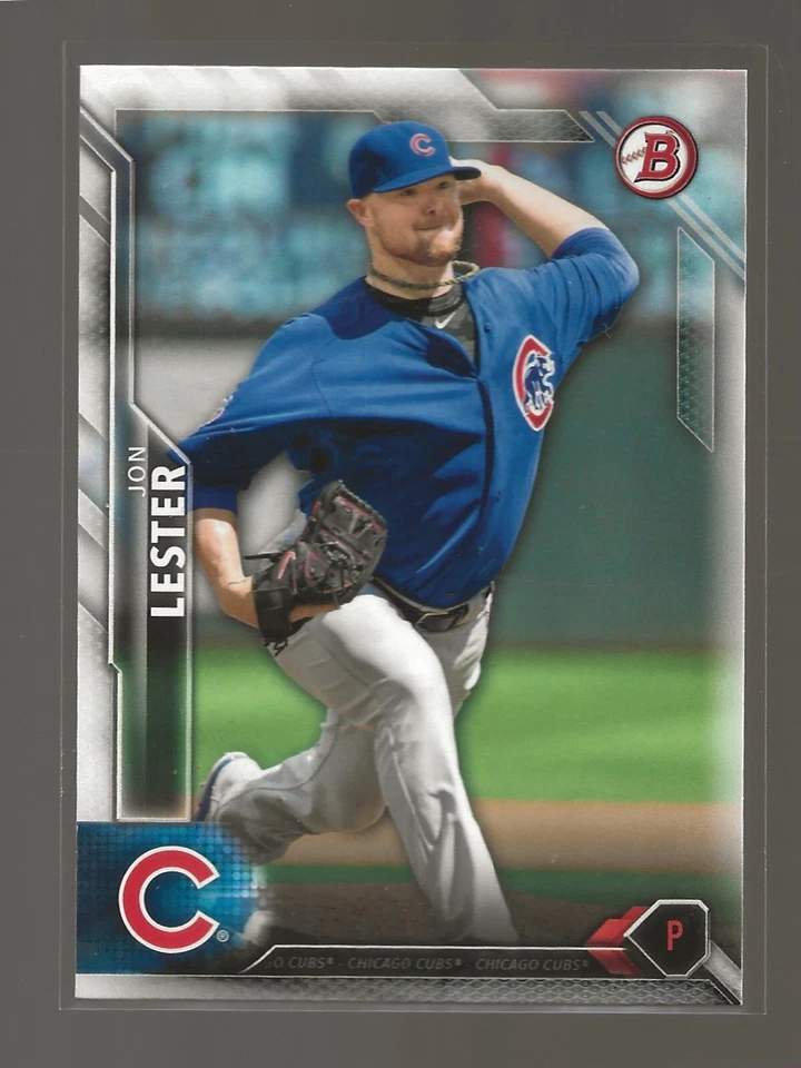 2016 Bowman Jon Lester Chicago Cubs (#17) - Image 1 of 2