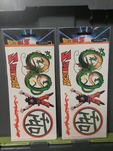 2 DragonBall Z Temporary Tattoos Sheets - Hit Anime Series - Goku - Picture 1 of 2