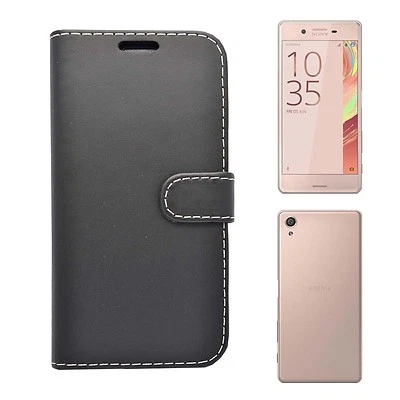 Funda Para Sony Xperia Xa Billetera Abatible Cuero PU Soporte Ranura para Tarjeta Bolsa Teléfono Cubierta Foto 1 de 4