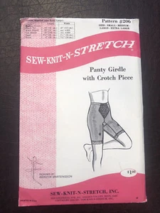 Sew Knit N Stretch 206 Vintage Schnittmuster Panty Mieder Schritt Stück Small-XL - Bild 1 von 4