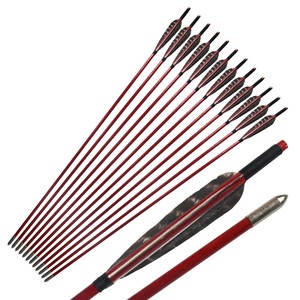 Dyed Feather wooden arrows for Archery Longbow Hunting&shooting 28inch-33inch