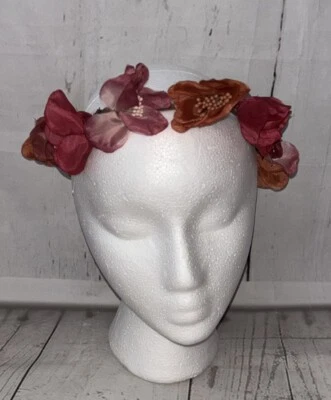 Acessório novo com etiquetas Forever 21 coroa de flores floral faixa cabelo festival boho - Imagem 1 de 4