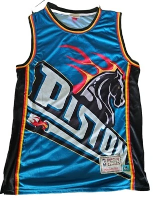 Футболка Mitchell & Ness Detroit Pistons размер XX-Large 2XL большой логотип - Изображение 1 из 4