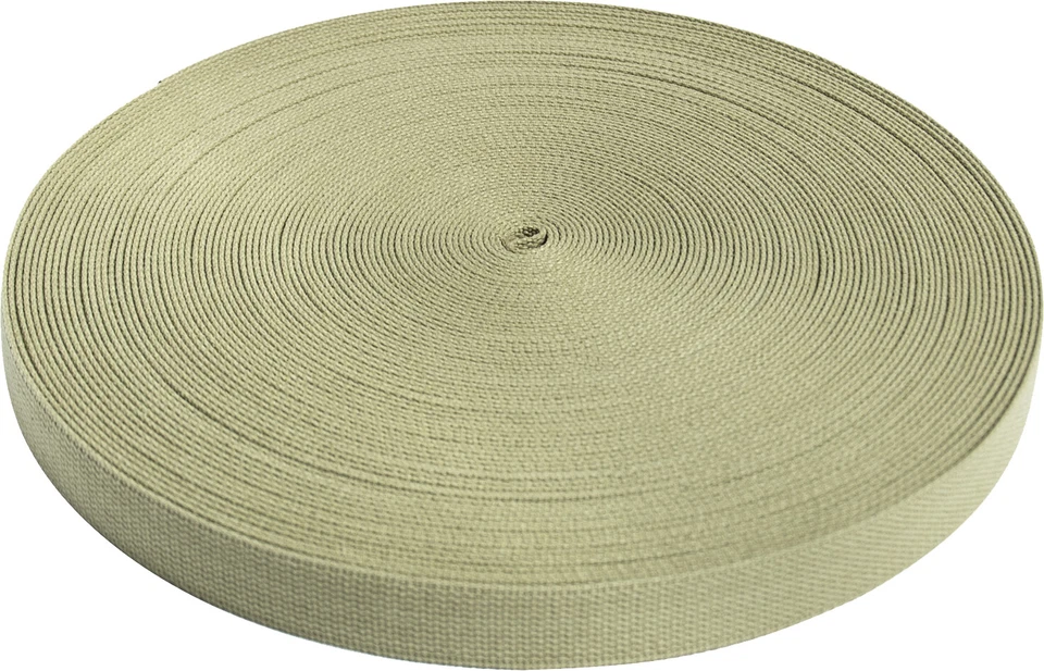 1.25" x 150 Feet Heavy Canvas Webbing Roll Name Tape Uniform Web Belt Webbed - Image 1 of 1