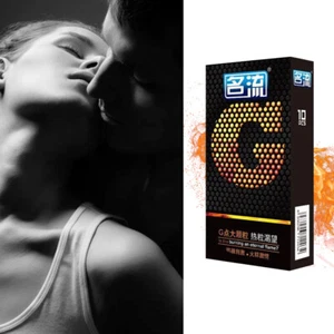 10pcs Condoms Delay Ejaculation Male Big Particle G Point Penis Sleeve Sex Toy - Picture 1 of 13