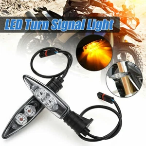 Pair LED Motorcycle Turn Signal Indicator DRL Light For BMW S1000RR R1200GS HP4 - Photo 1/6