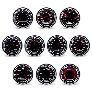 2'' 52MM LED Boost/Water/Oil Temp/Pressure/EGT/Tacho/Voltage/Vacuum Gauge  - Picture 1 of 23