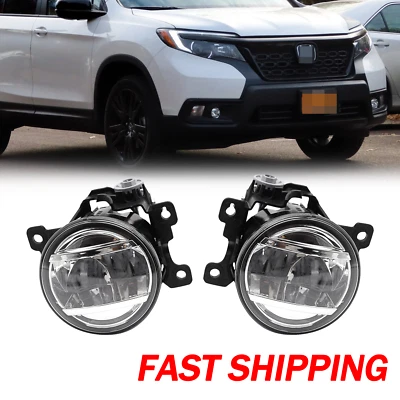 LED Fog Light For 2017-2021 Honda Passport Pilot Driver & Passenger Side 1Pair - Image 1 of 4