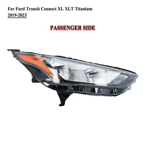 Passenger Right Side Black Headlight for 19-23 Ford Transit Connect XL XLT Titan - Picture 1 of 9