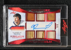 2020 Superlative Collection Signature Memorabilia Red /5 Vladislav Tretiak Auto