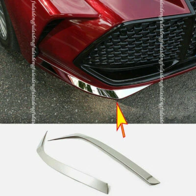 For Toyota Avalon 2019-2022 Chrome Silver Front Bumper Guard Corner Cover Trims Foto 1 de 4