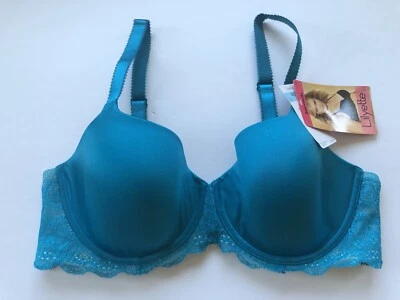 Nuevo con etiquetas Sujetador Lilyette Everyday Sexy con aros Balconette 0452 40C Azul Foto 1 de 4