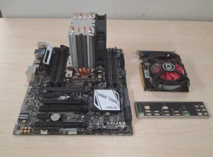 Asus X99-A motherboard, Intel i7-5820K CPU + GPU NO RAM - READ DESCRIPTION - Picture 1 of 3