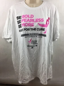 Gildan Women's Portland 2018 Breast Cancer Race for the Cure Shirt Size 2XL XXL - Picture 1 of 4