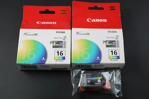 3 pack Pixma Canon Color cartrigdes BCI 16 Color - Picture 1 of 1