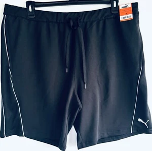 Puma Shorts Mens XXL Black Performance Activewear Athletic Gym Workout - Picture 1 of 5