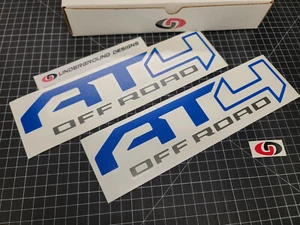 AT4 Off Road Decals (2pk) Truck Bed Fender Stickers Fits 2019-25 GMC Sierra 1500 - Picture 1 of 33