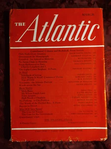 ATLANTIC March 1938 Arturo Toscanini Charles Laughton James Still John Cheever - Picture 1 of 1