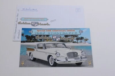 DANBURY MINT 1957 STUDEBAKER SPECIAL 50TH ANNIVERSARY EDITION BROCHURE ONLY - Image 1 of 4