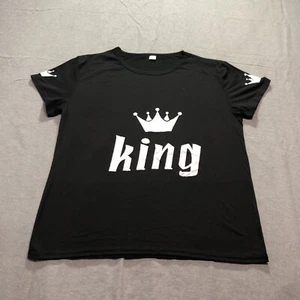Mbaurfe T-Shirt Men's Large Pullover Graphic Print King Casual Black - Picture 1 of 8